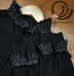 ست یقه ایستاده و ساق دست طرح شاپرک - Image 4