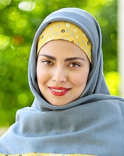 ست-روسری-و-ساقدست--وهدبند-زرد-و-طوسی-برگی-1