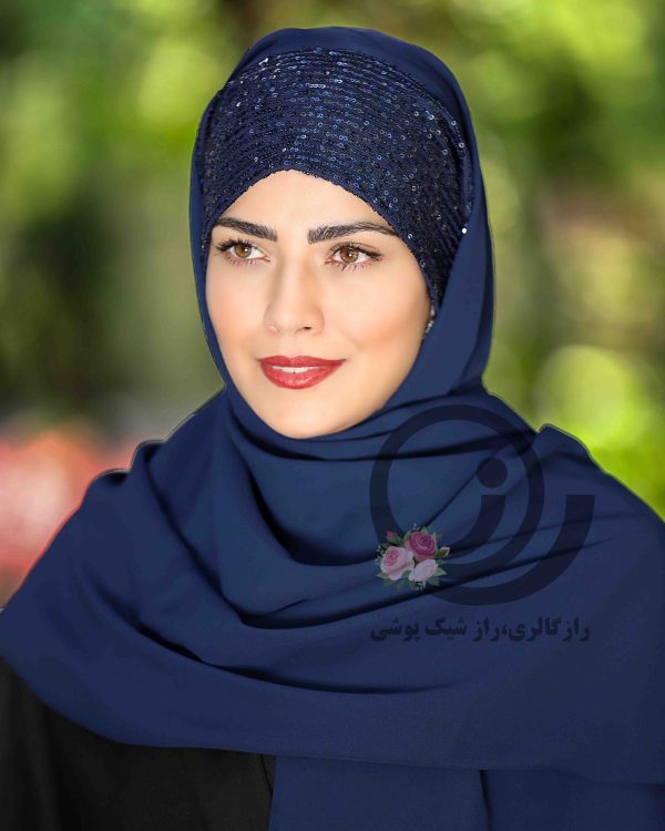 هدشال پولکی سرمه ای اسراء