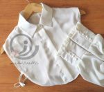 ست یقه حجاب و ساقدست 4 دکمه پرنسسی