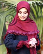 ست روسری و ساق دست شاپرک - Image 5