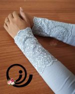 ساق دست نیم گیپور نخی رازگالری - Image 7