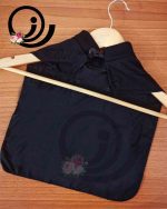 یقه حجاب نگینی ریون مشکی رازگالری - Image 2