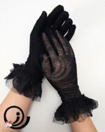 دستکش توری مشکی رازگالری