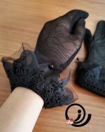 دستکش توری مشکی پرنسسی زنانه رازگالری - Image 2