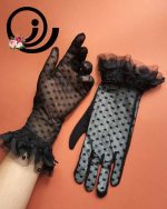 دستکش توری قلبی مشکی زنانه رازگالری - Image 2