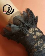 دستکش مجلسی گیپوری مشکی زنانه رازگالری - Image 3