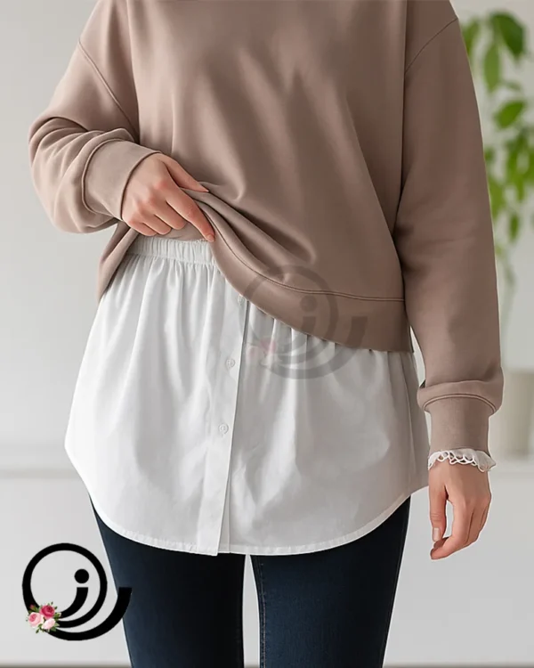 تنخور دامنی فیک یا اکستندر سفید