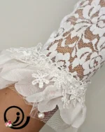 تزئینات تور و گیپور و مروارید دستکش