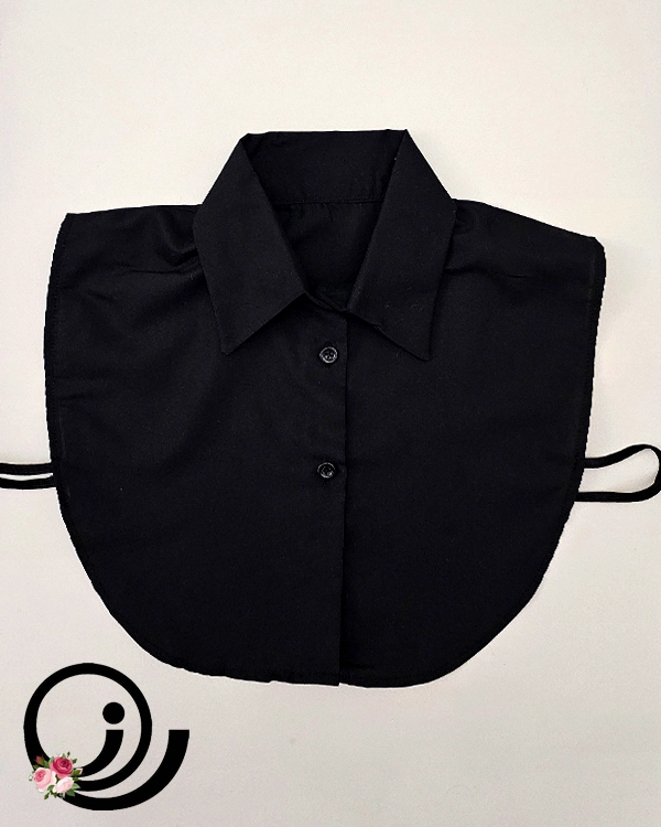 یقه حجاب ساده مشکی