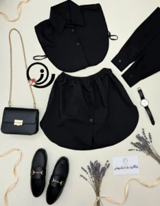 چیدمان استایل اکستندر لباس و ساقدست و یقه فیک