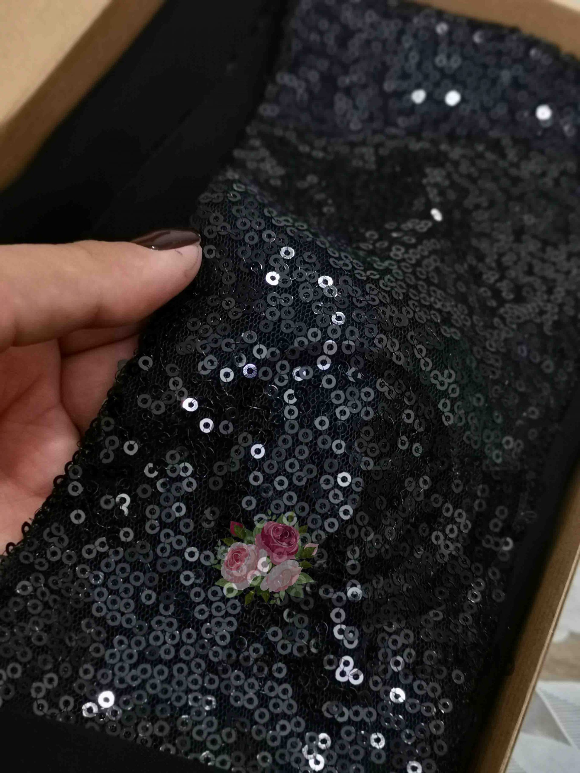 هدشال پولکی مشکی اسراء - Image 2