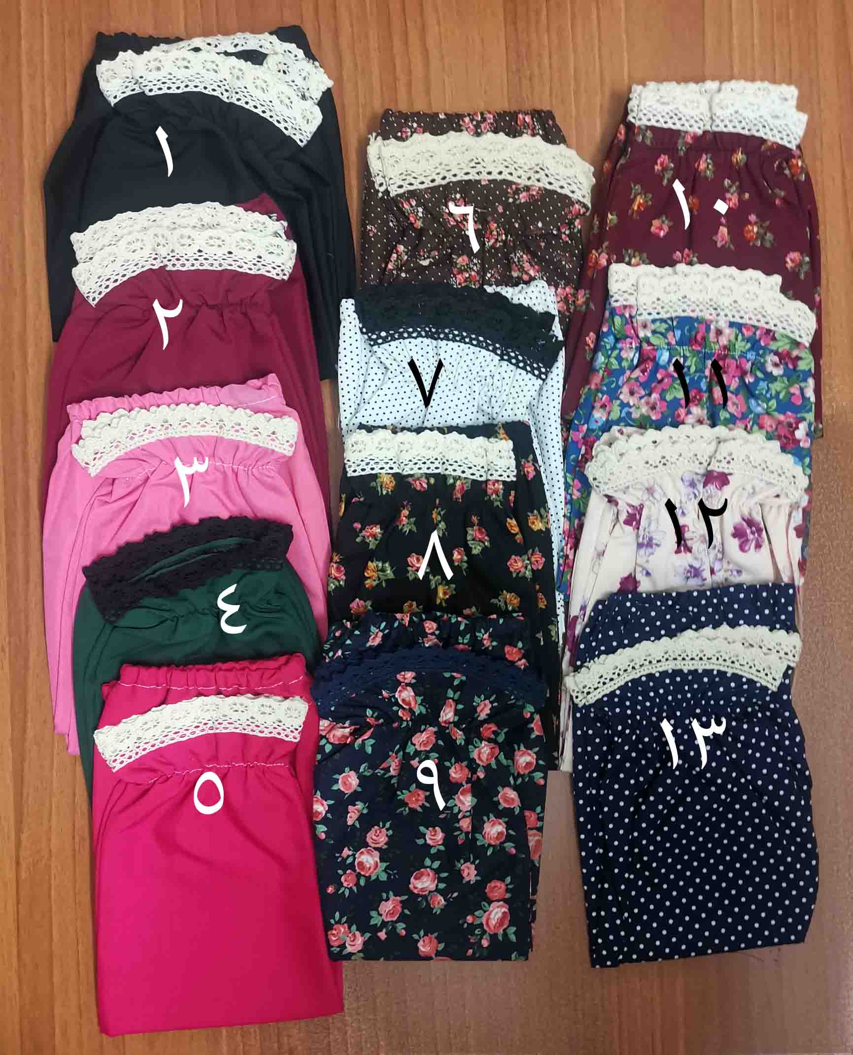 ساق دست چیندار با نوار کتان کرم، سایز 2 - Image 2