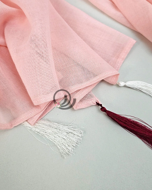 شال سنتی صورتی روشن جزییات