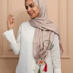 شال سنتی اپلیکه کالباسی روی سر