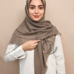 رنگ نسکافه ای روسری قواره 120
